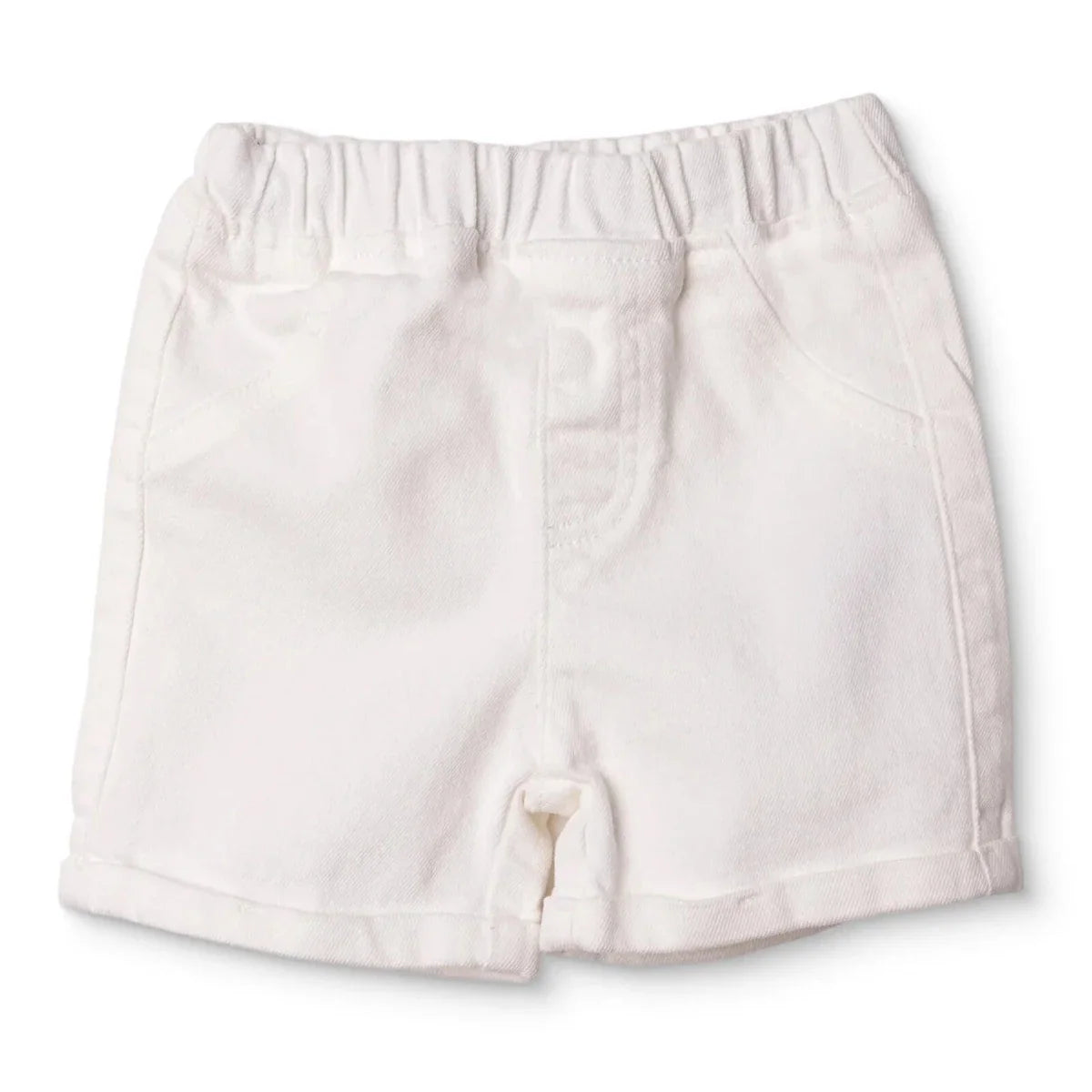 HelloBaby Plain Denim Baby Shorts (6-9 Months to 4-5 Years) - Ecru