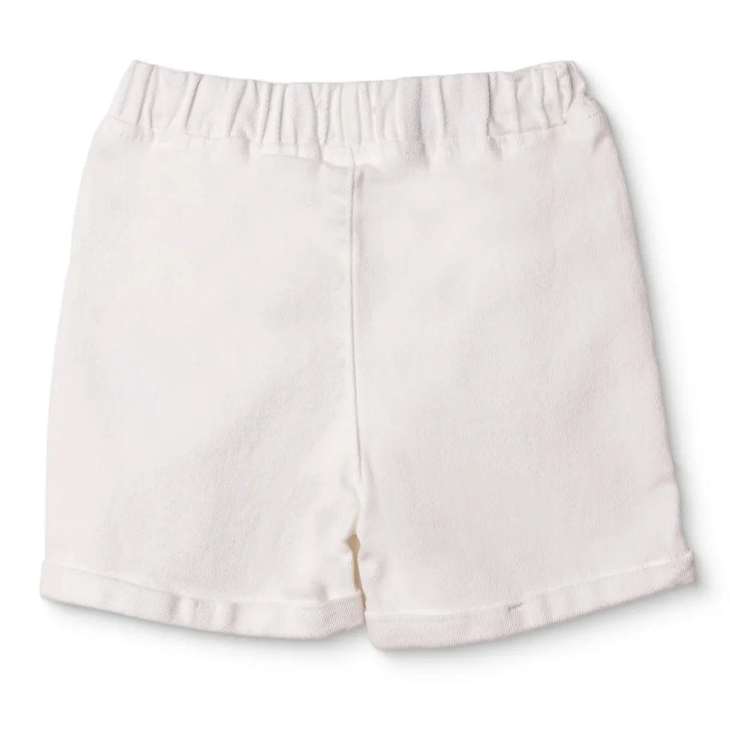 HelloBaby Plain Denim Baby Shorts (6-9 Months to 4-5 Years) - Ecru