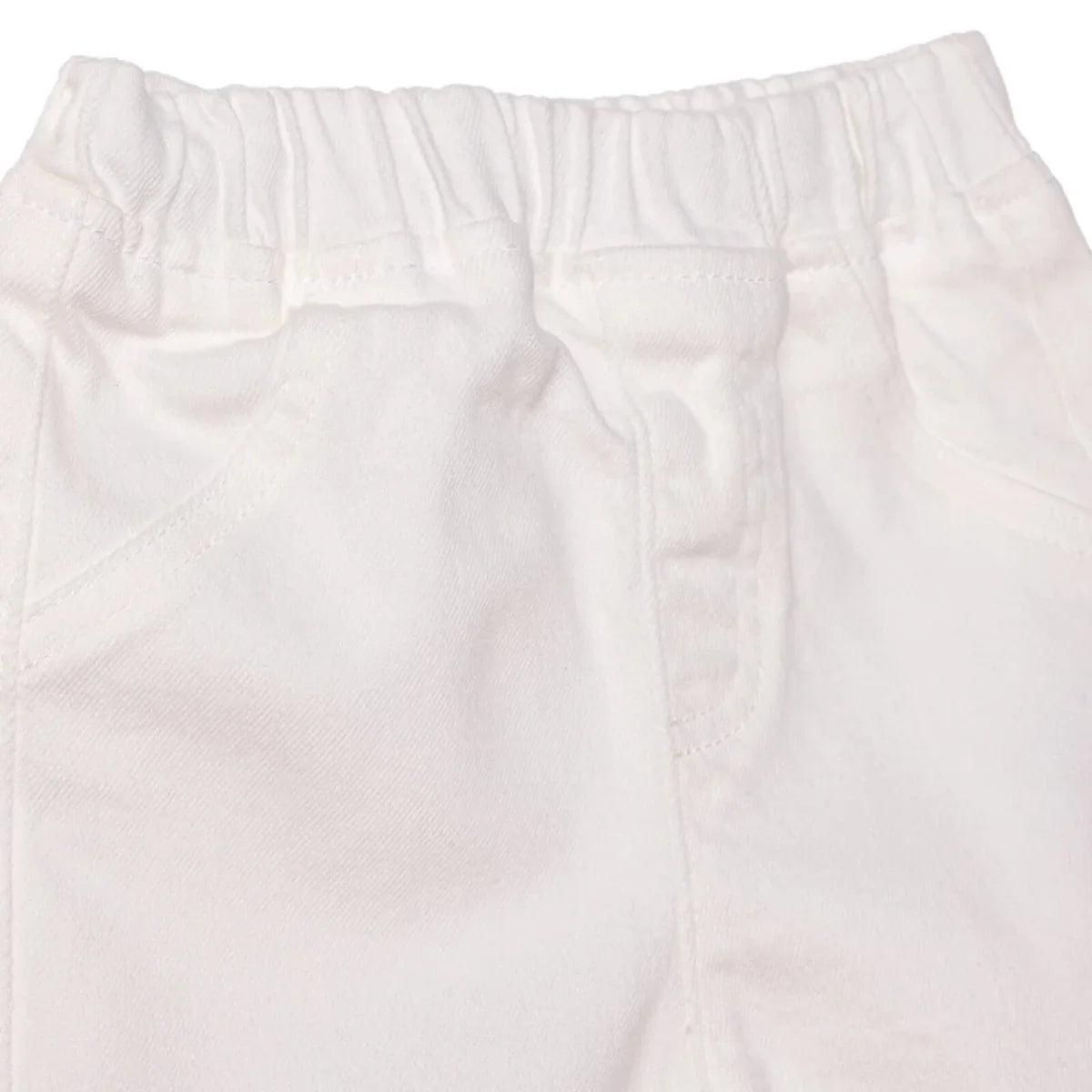 HelloBaby Plain Denim Baby Shorts (6-9 Months to 4-5 Years) - Ecru
