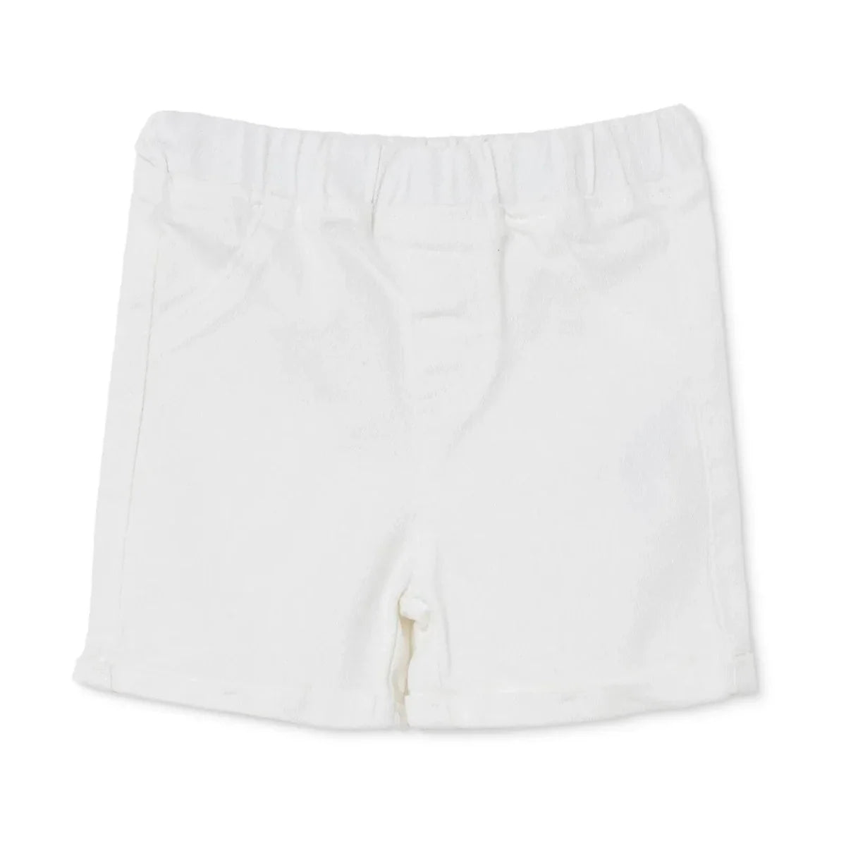 HelloBaby Plain Denim Baby Shorts (6-9 Months to 4-5 Years) - Ecru