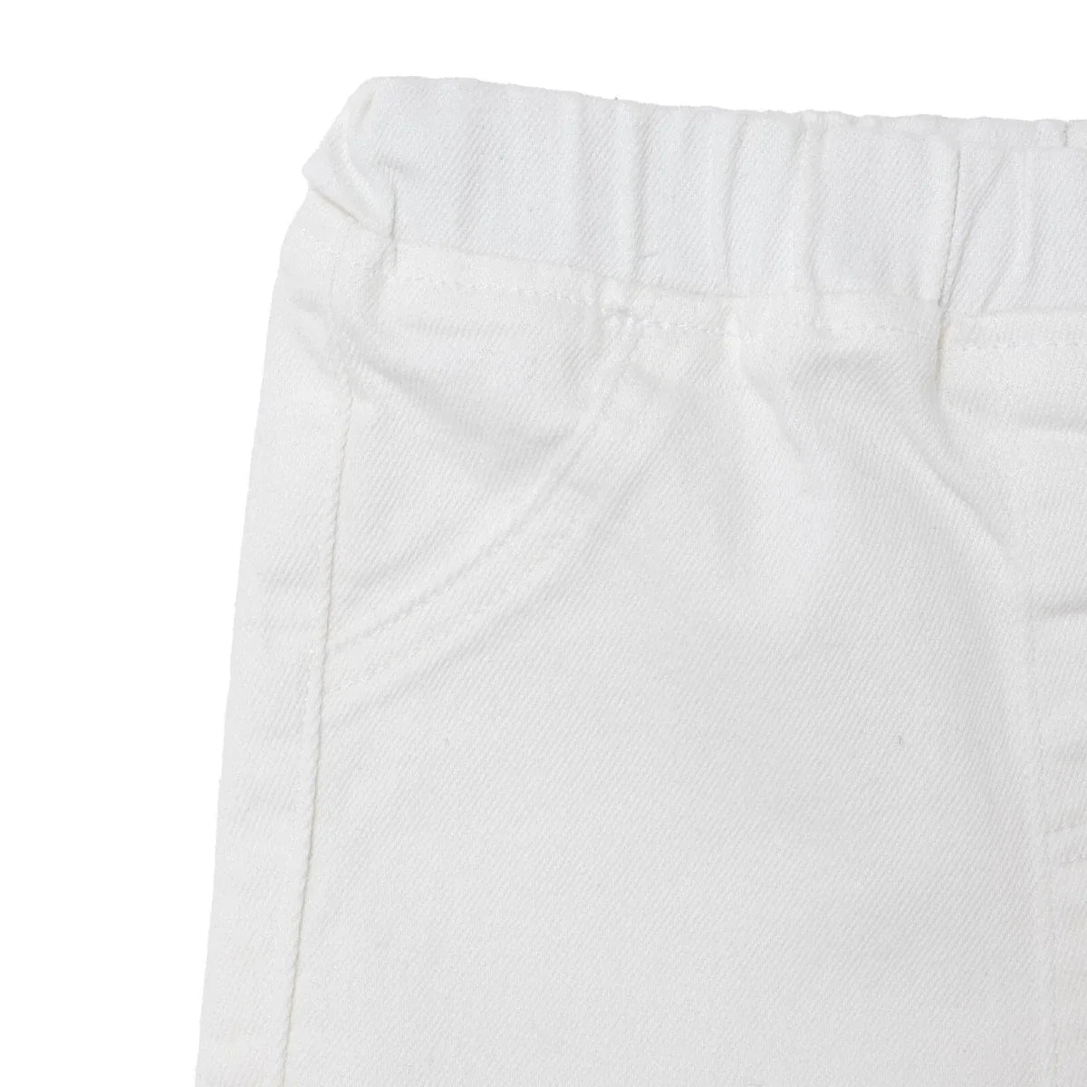 HelloBaby Plain Denim Baby Shorts (6-9 Months to 4-5 Years) - Ecru