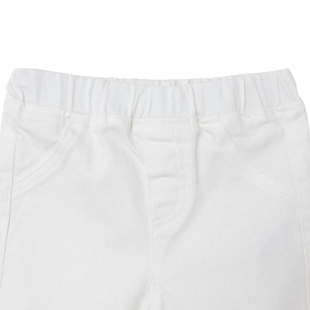 HelloBaby Plain Denim Baby Shorts (6-9 Months to 4-5 Years) - Ecru