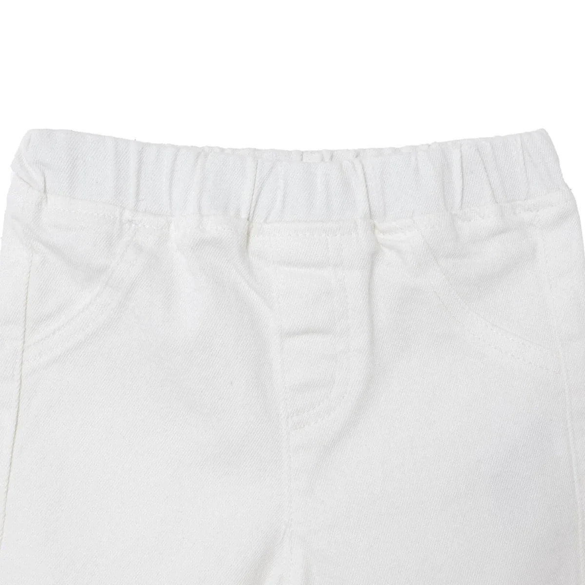 HelloBaby Plain Denim Baby Shorts (6-9 Months to 4-5 Years) - Ecru