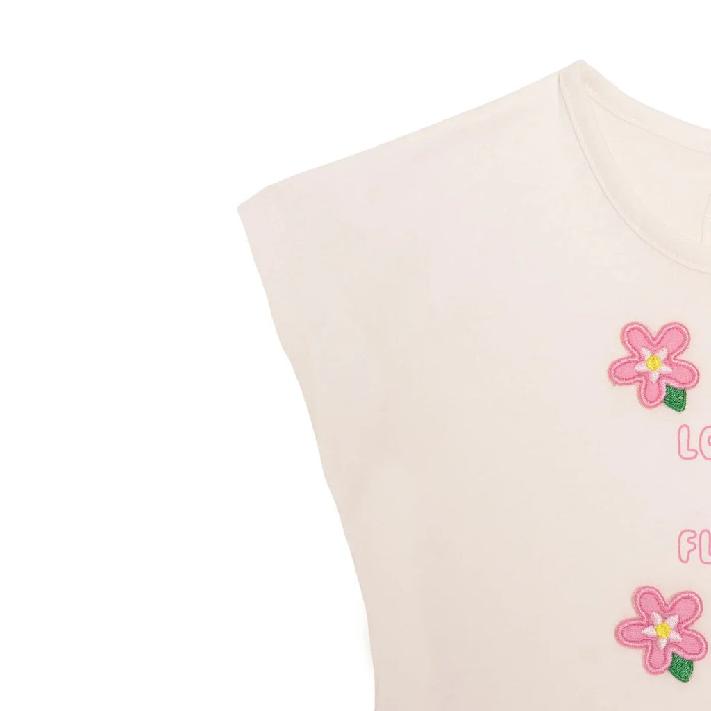 HelloBaby Short Sleeve Baby T-Shirt & Shorts Set (6-9 Months to 4-5 Years) - Ecru