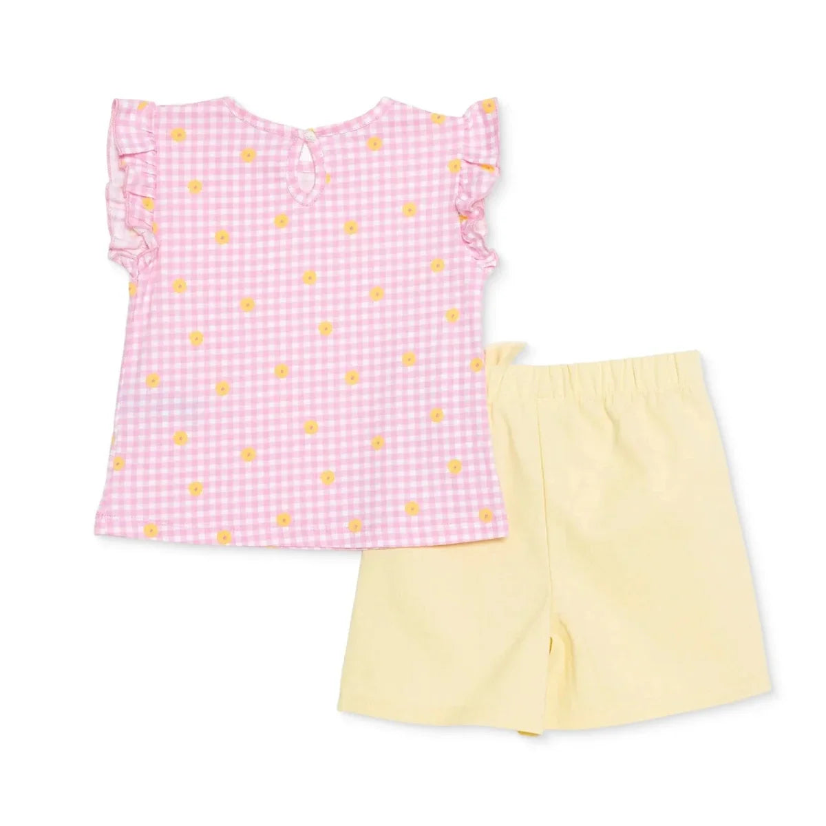 HelloBaby Floral Print Short Sleeve Baby Top & Shorts Set (6-9 Months to 4-5 Years) - Pink Printed