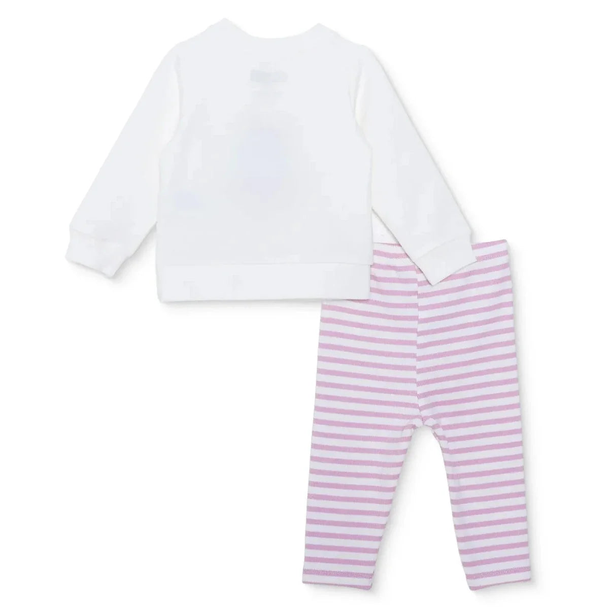 HelloBaby Cherry Print Baby Sweatshirt & Leggings Set (1-3 Months to 12 Months) - Pink