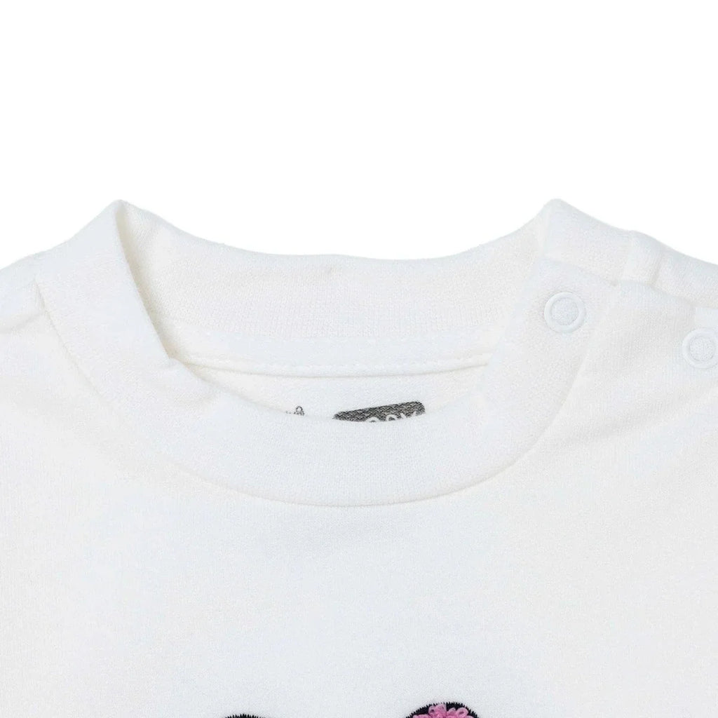 HelloBaby Cherry Print Baby Sweatshirt & Leggings Set (1-3 Months to 12 Months) - Pink