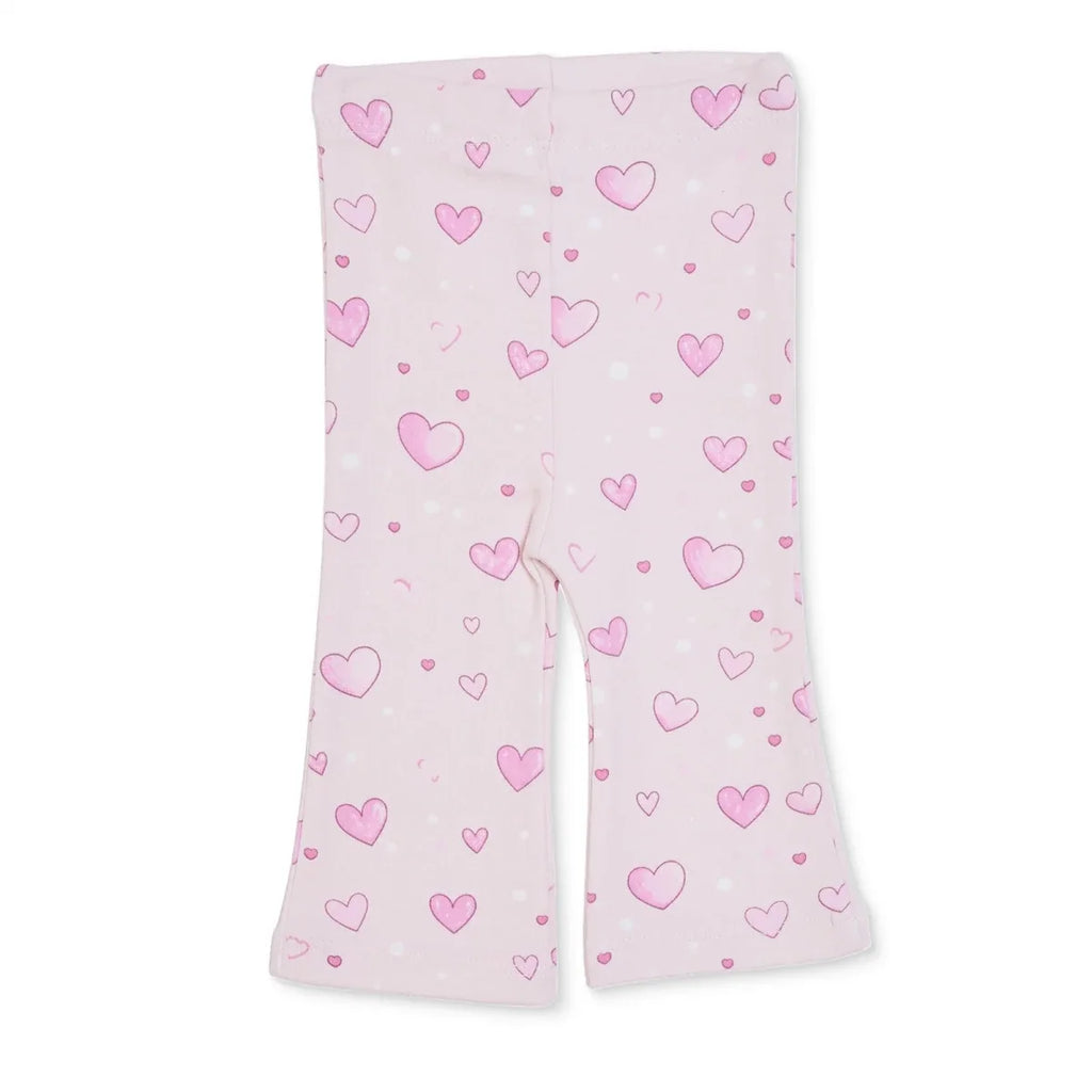 HelloBaby Printed Interlock Baby Leggings (1-3 Months to 12 Months) - Pink Printed