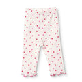 HelloBaby Printed Ribbed Baby Leggings (1-3 Months to 12 Months) - Ecru Printed