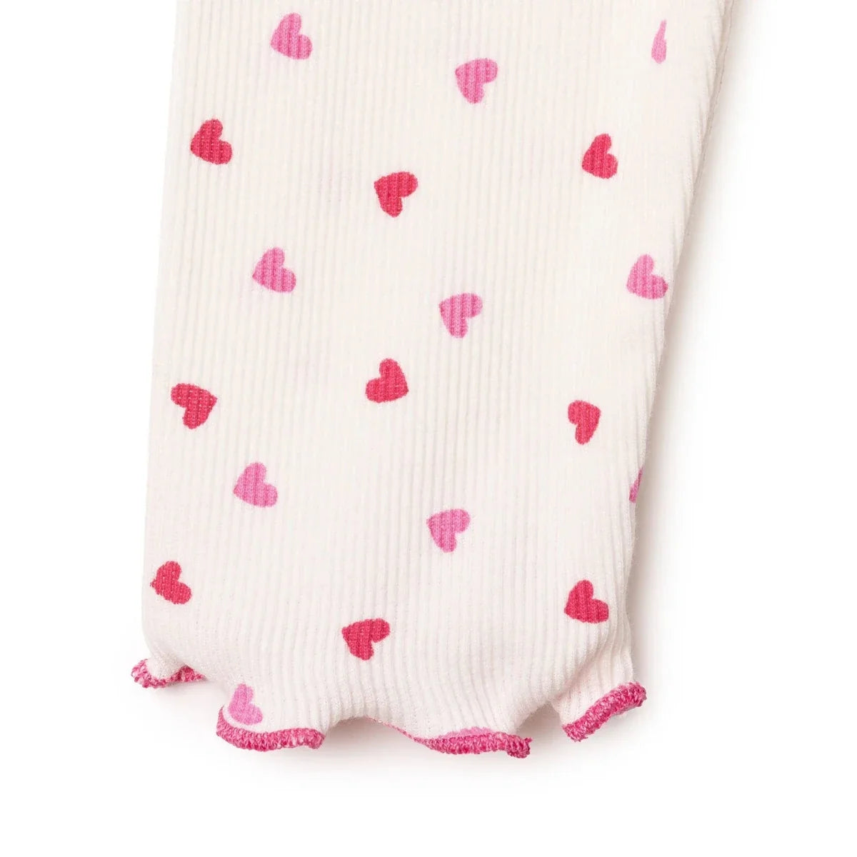 HelloBaby Printed Ribbed Baby Leggings (1-3 Months to 12 Months) - Ecru Printed