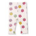 HelloBaby Floral Print Interlock Baby Leggings (1-3 Months to 12 Months) - Ecru Printed