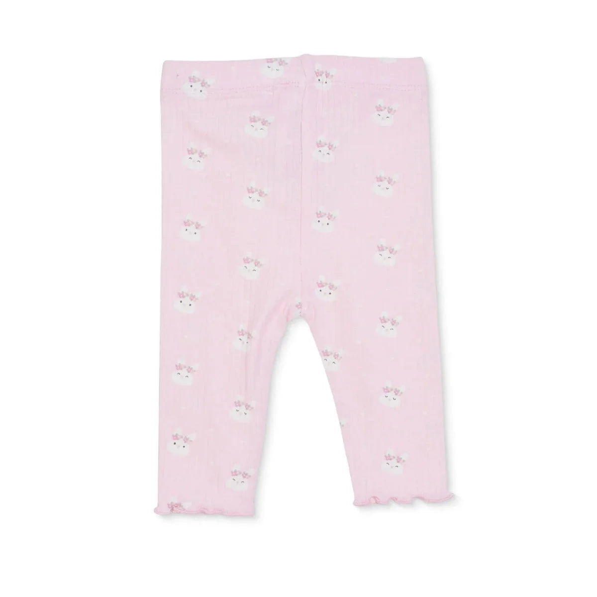 HelloBaby Printed Interlock Baby Leggings (1-3 Months to 12 Months) - Pink Printed