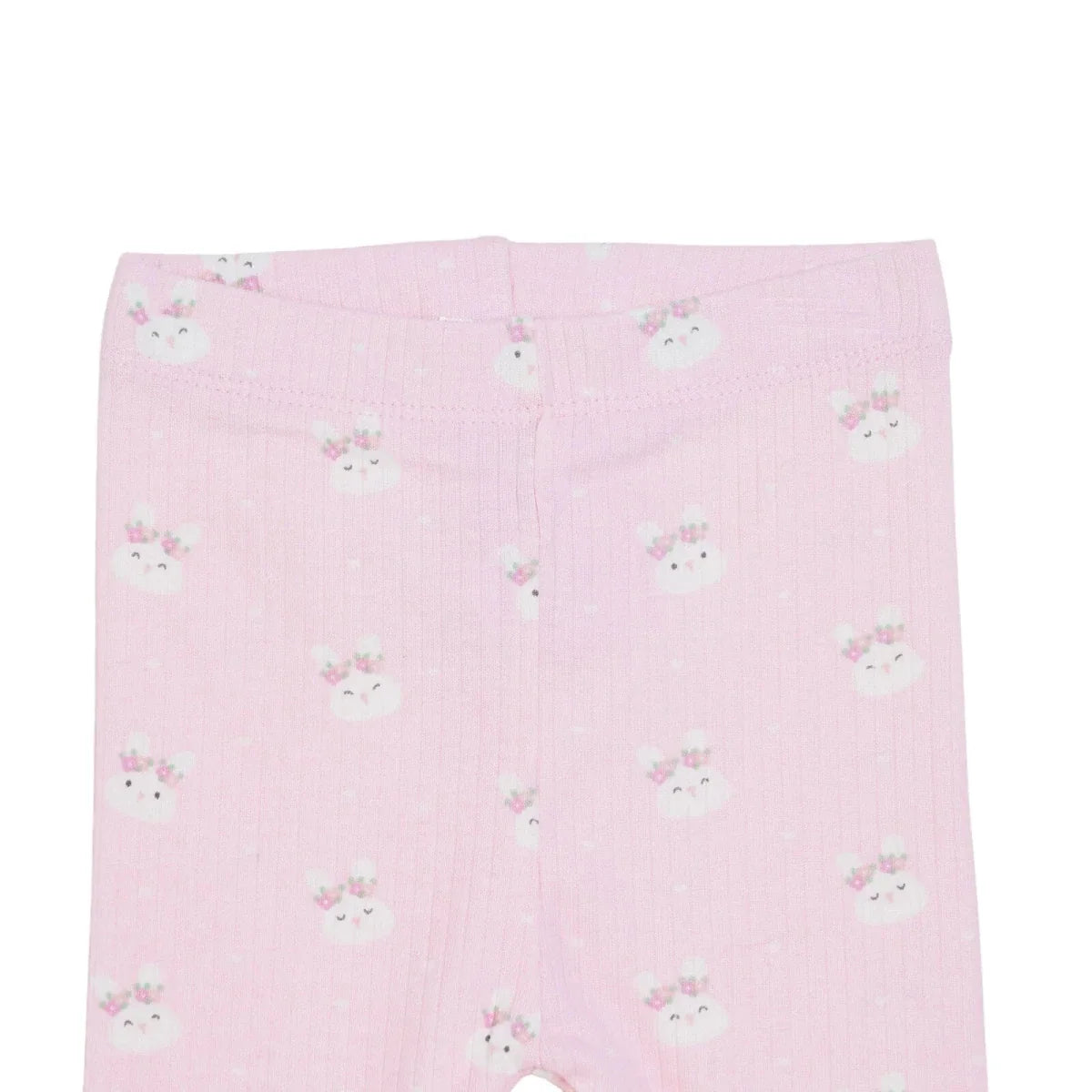 HelloBaby Printed Interlock Baby Leggings (1-3 Months to 12 Months) - Pink Printed