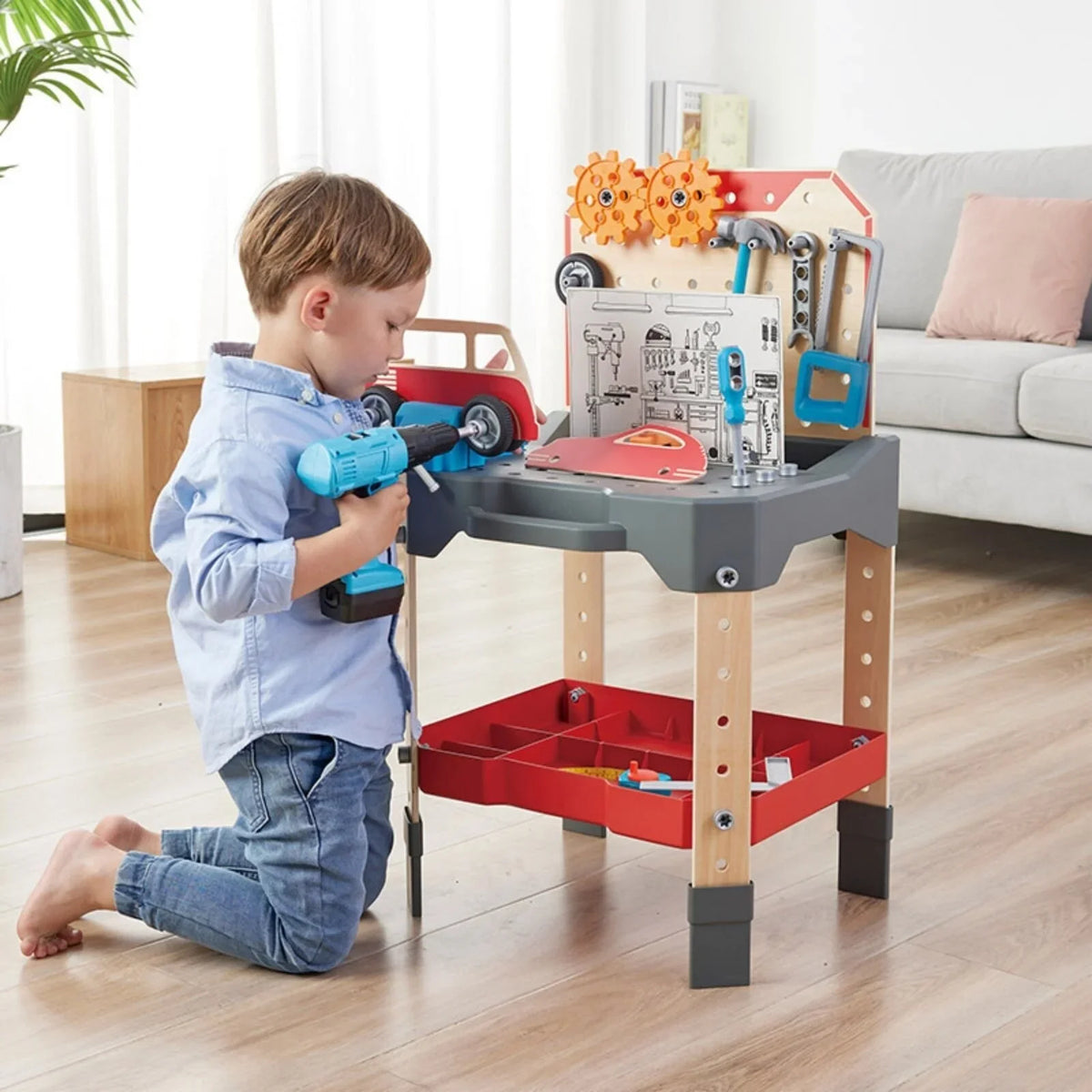 Hape Vehicle Service & Repair Workbench