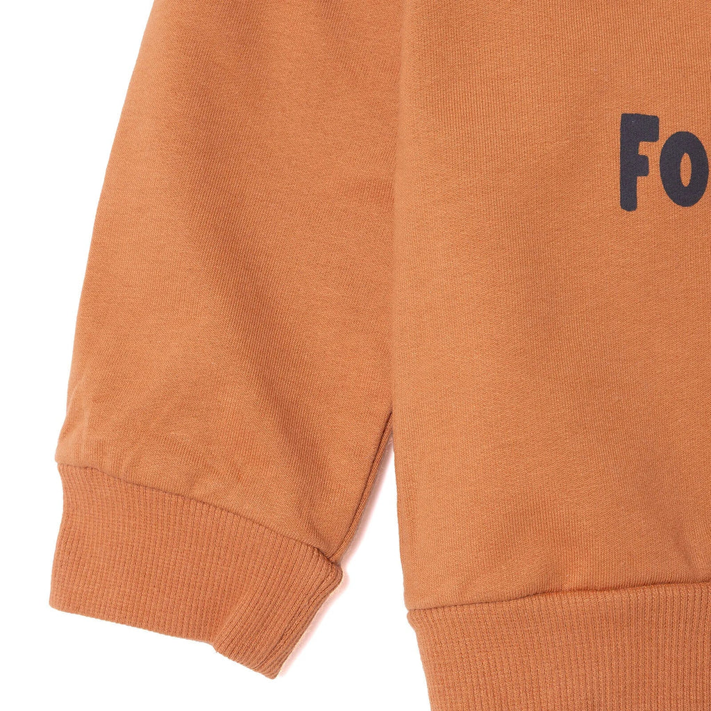 HelloBaby "Little Forest Camper" Slogan Brushed Baby Sweatshirt & Joggers Set (3-6 Months to 4-5 Years)