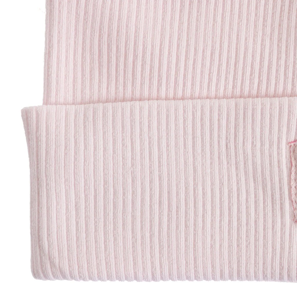 Little Plane Girl Power Slogan Ribbed Knit Baby Beanie (12 Months to 1-4 Years)