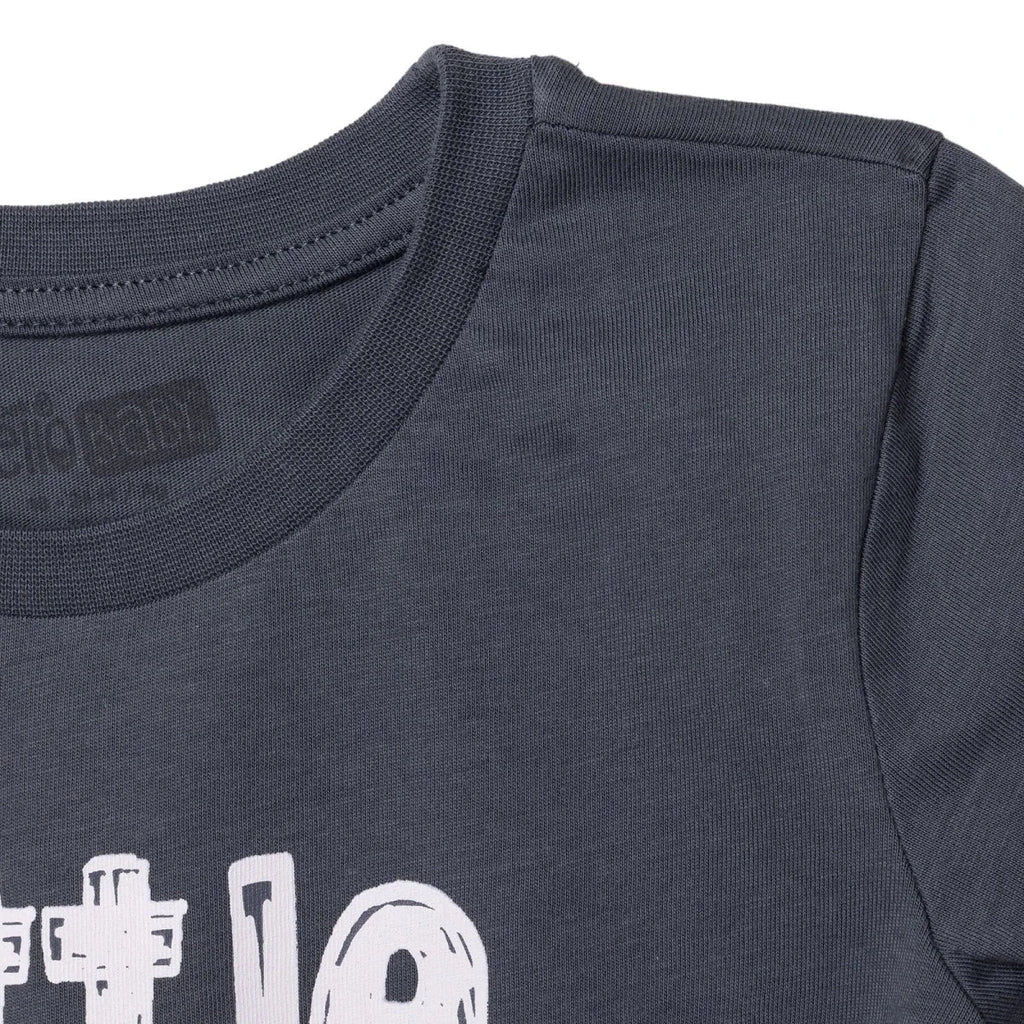 HelloBaby Short Sleeve Jersey Baby T-Shirt (3-6 Months to 3-4 Years) - Charcoal