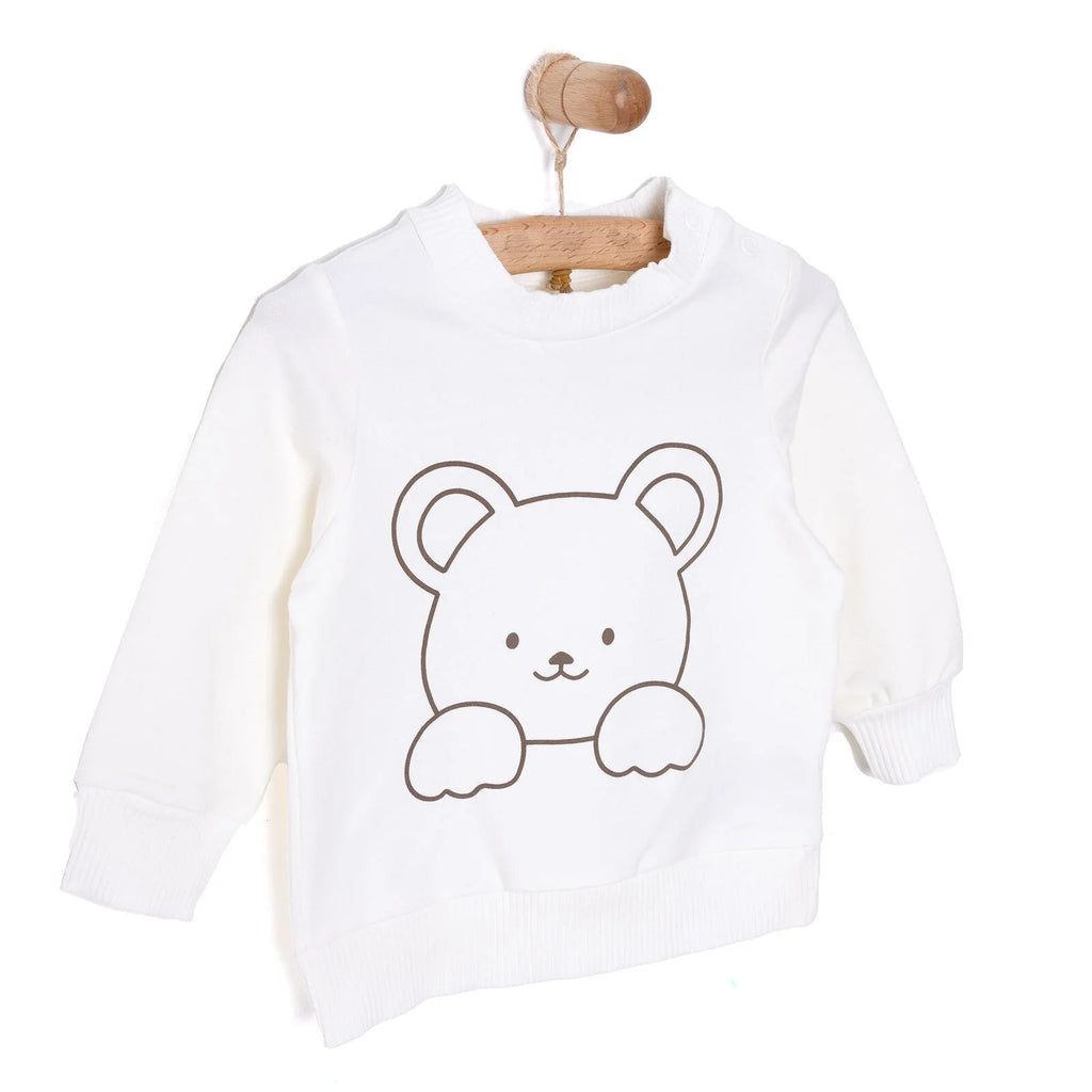 HelloBaby Cat Print Baby Sweatshirt (3 Months to 12 Months)