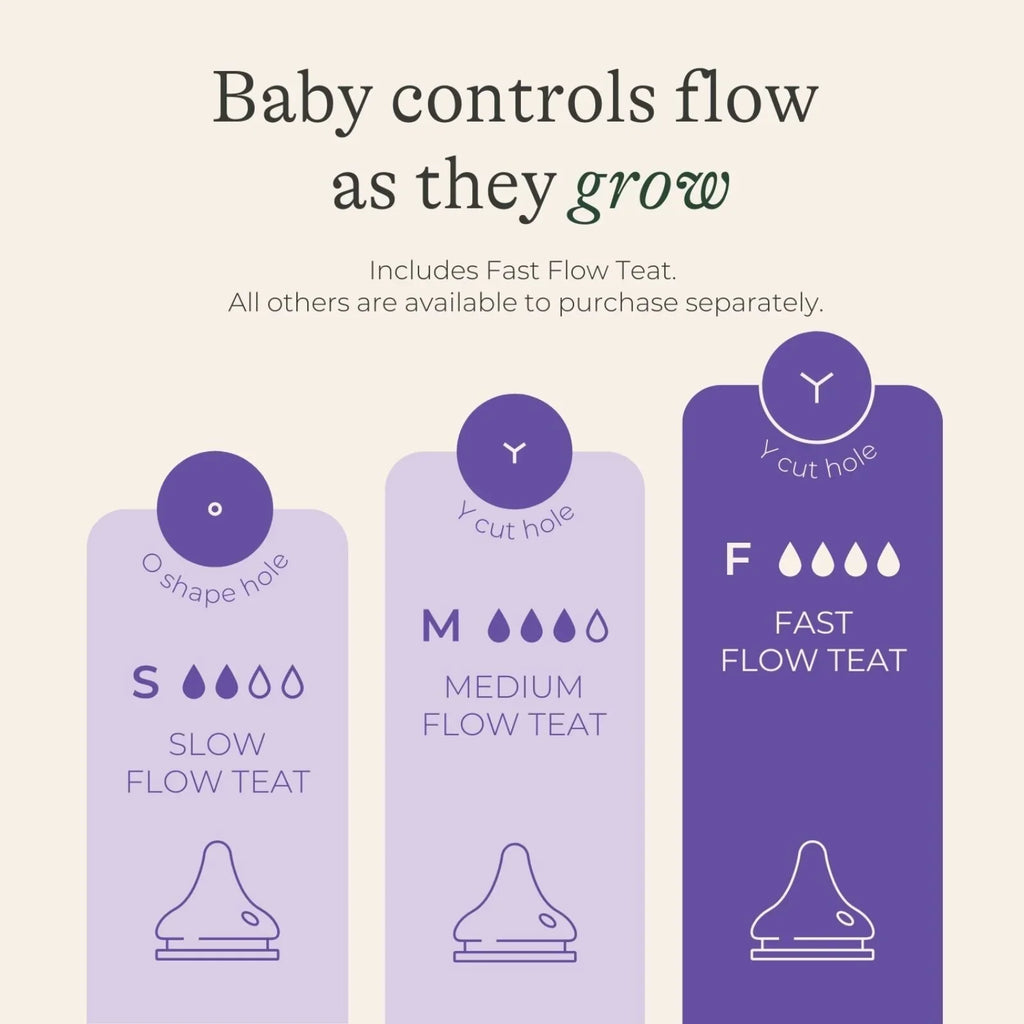 Lansinoh NaturalWave Fast Flow Teats 6+ months Pack of 2