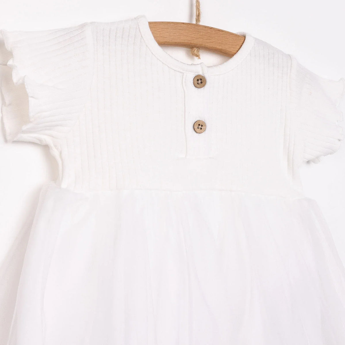 HelloBaby Short Sleeve Interlock Baby Dress (3 Months to 12 Months)