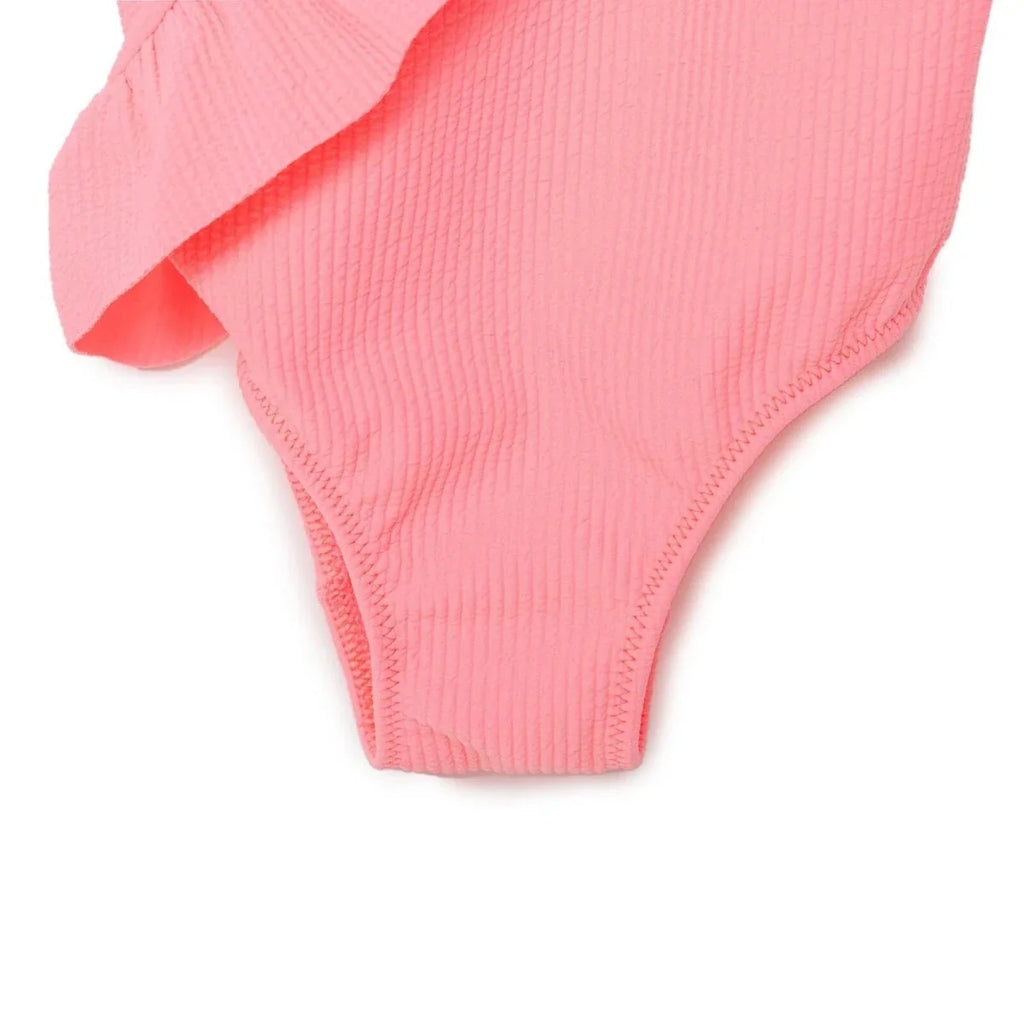HelloBaby Textured Frilly Baby Swimsuit (2 Years to 5 Years)