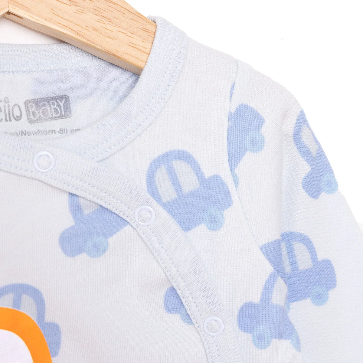 HelloBaby Long Sleeve Baby Sleepsuit with Feet (Newborn to 9 Months)