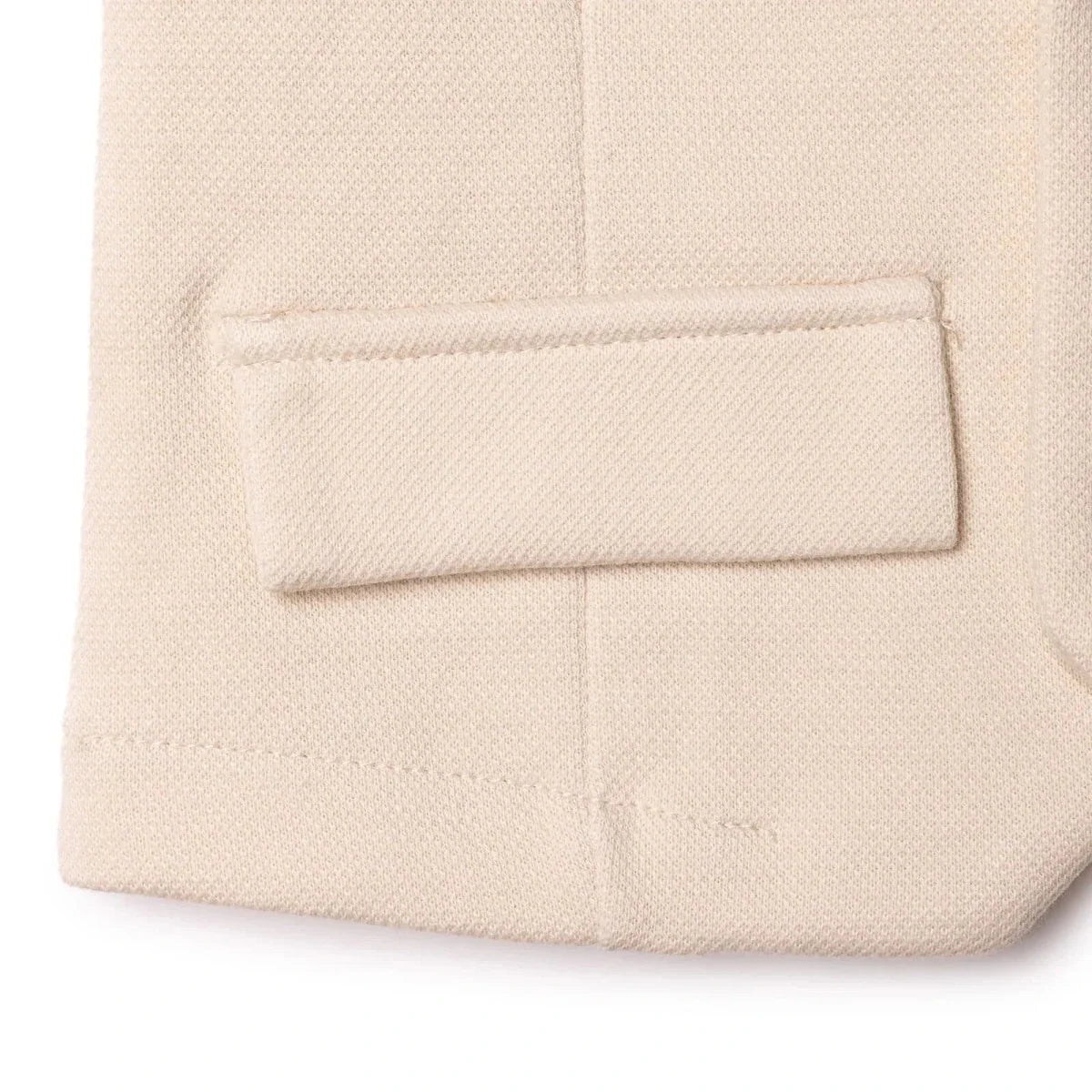 HelloBaby V-Neck Interlock Baby Gilet (6-9 Months to 4-5 Years) - Ecru