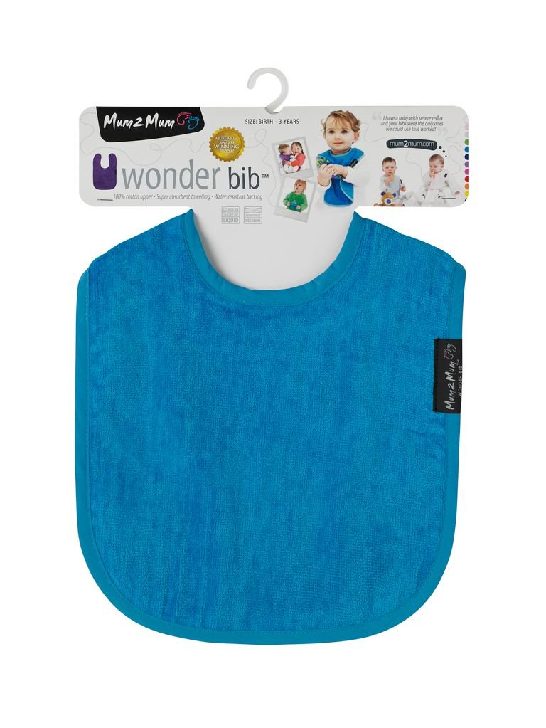3 PACK - Mum 2 Mum Standard Bibs - Red / Lime / Teal