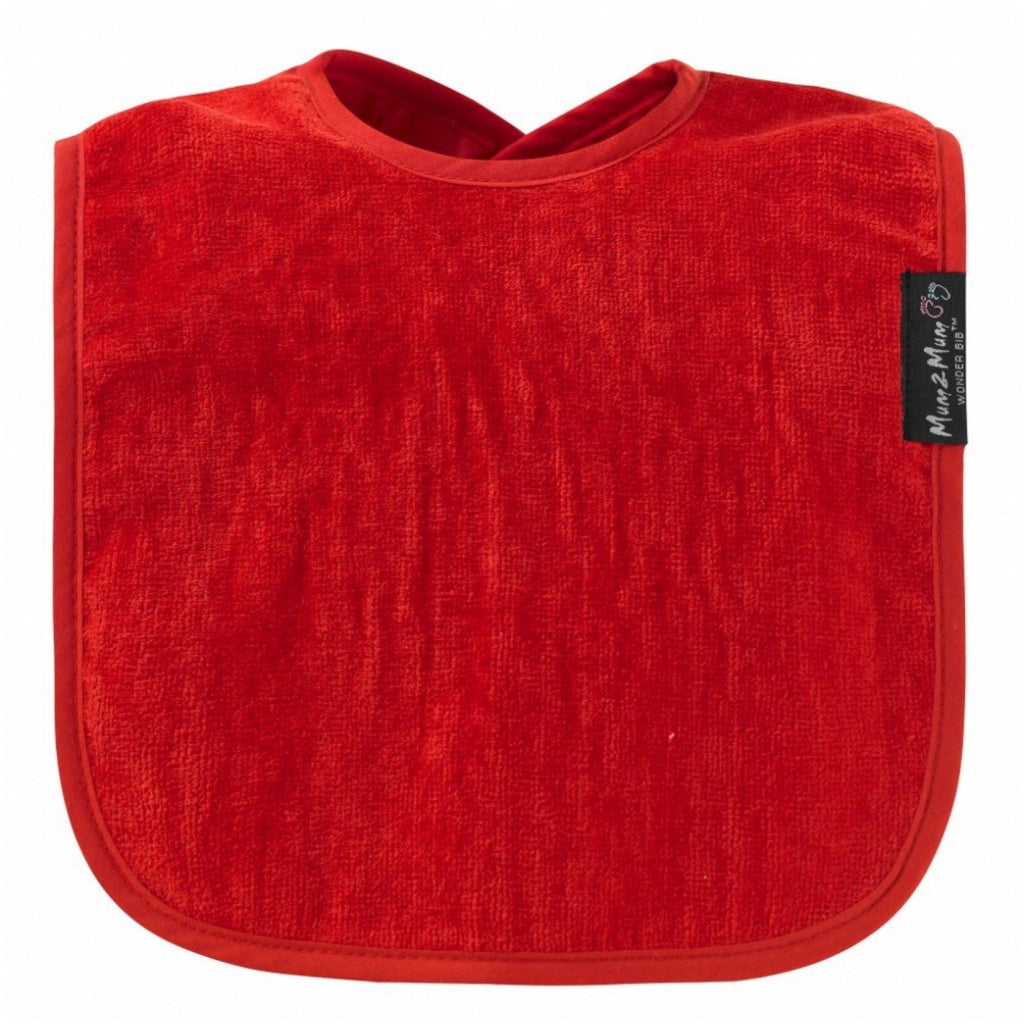 3 PACK - Mum 2 Mum Standard Bibs - Red / Lime / Teal