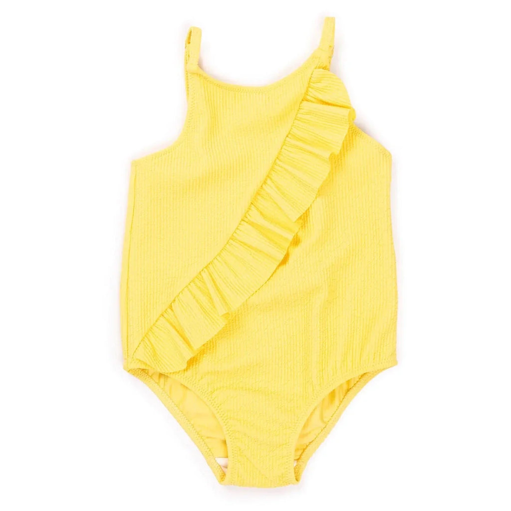 HelloBaby Textured Frilly Baby Swimsuit (2 Years to 5 Years)