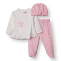 HelloBaby "Hello Little One" Slogan Baby Hat, Vest & Bottoms Set (Newborn to 6-9 Months)