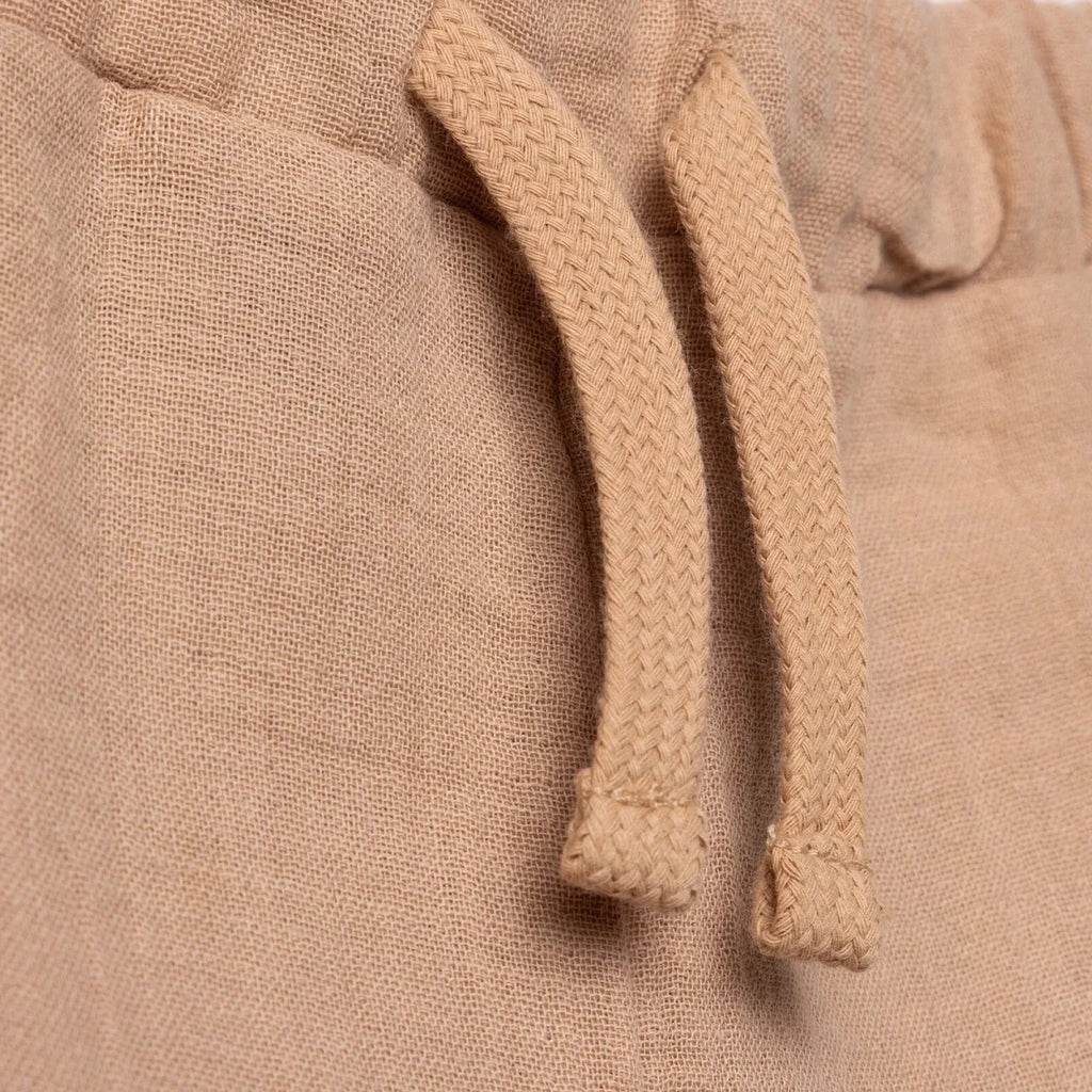 HelloBaby Turn-Up Muslin Baby Trousers (6-9 Months to 4-5 Years) - Beige