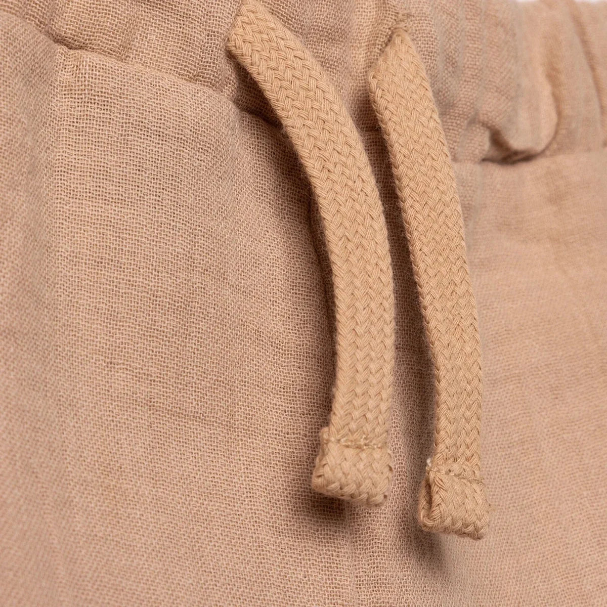 HelloBaby Turn-Up Muslin Baby Trousers (6-9 Months to 4-5 Years) - Beige