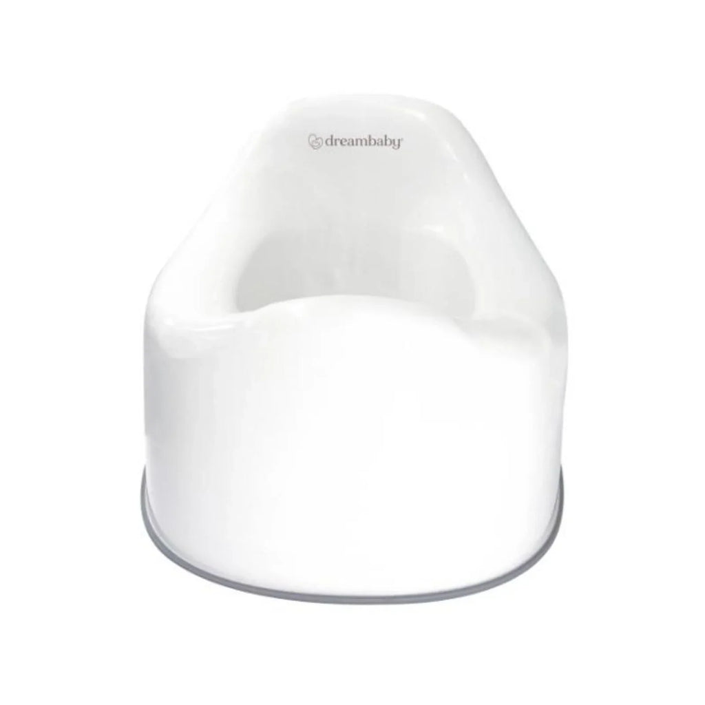 Dreambaby First Stage Toddler Potty with Grey Trim - White