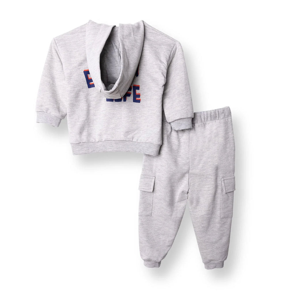 HelloBaby Hooded Brushed Baby Sweatshirt & Joggers Set (6-9 Months to 4-5 Years)