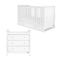 Ickle Bubba Snowdon Classic 2 Piece Furniture Set White - Premium Pocket Sprung Mattress