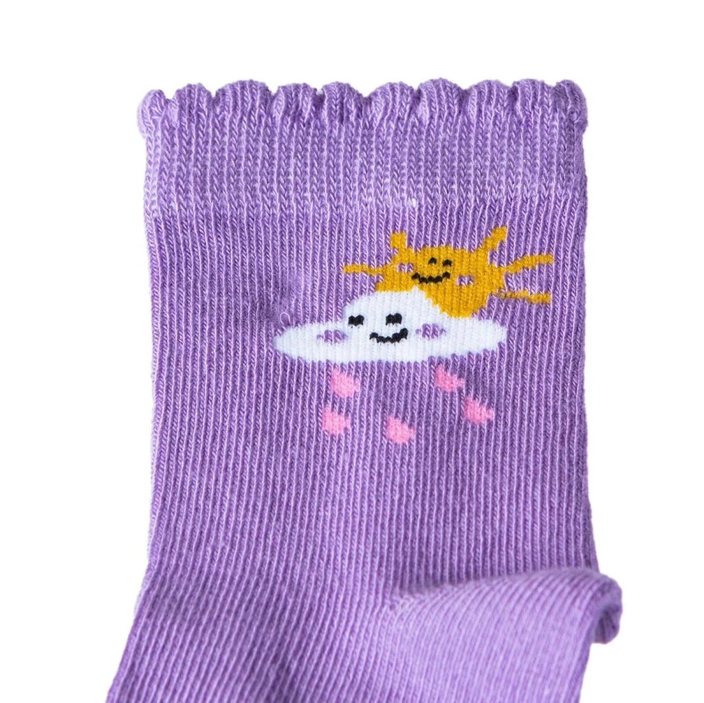 HelloBaby 5 Pack Sky Print Ankle Baby Socks (Newborn to 4-5 Years)