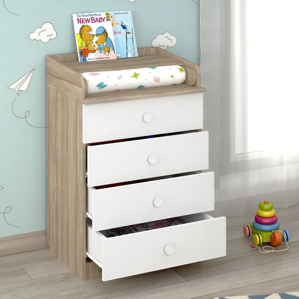 Shefa Kids 600 Changing Dressers - Elm/White