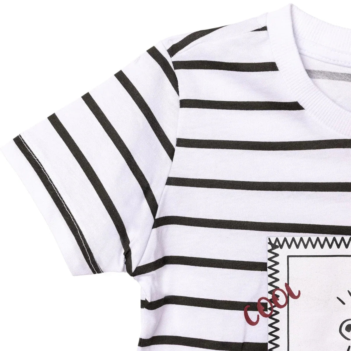 HelloBaby Short Sleeve Jersey Baby T-Shirt (3-6 Months to 3-4 Years) - Ecru