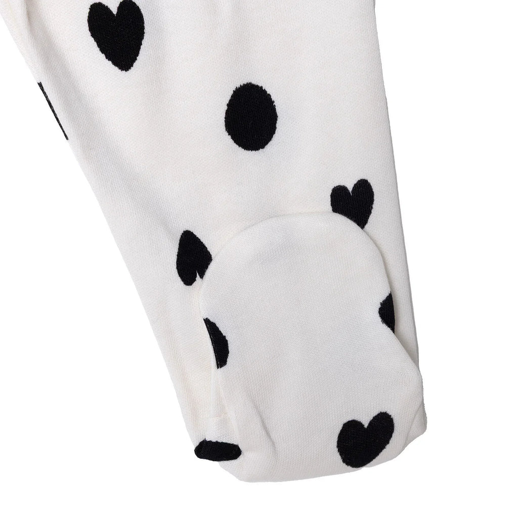 HelloBaby "Stay Positive" Slogan Baby Bodysuit & Footed Bottoms Set (Newborn to 9 Months)