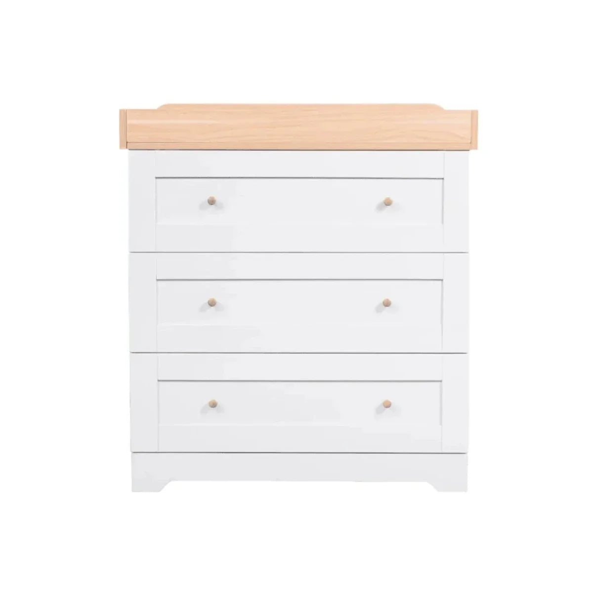 Tutti Bambini Malmo Cot Bed with Rio 3 pcs Furniture Set - Dove Grey/Honey Oak