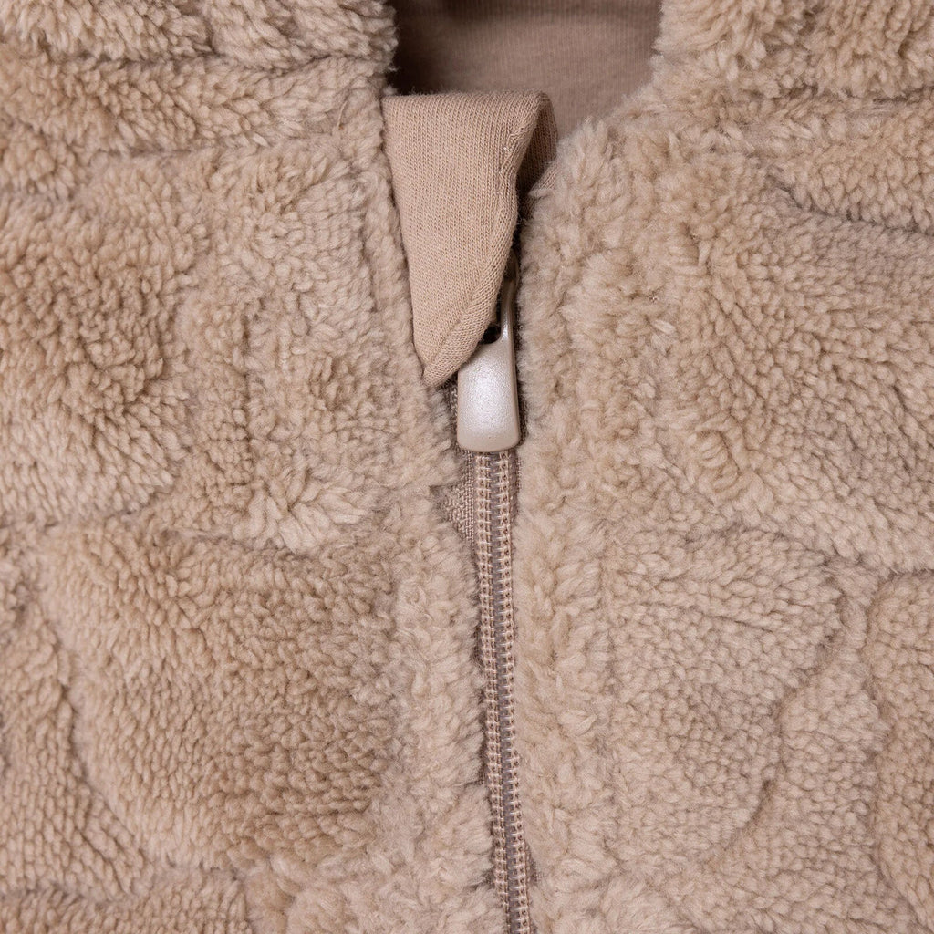 Midimod Hooded Fleece Footless Baby Pramsuit (3 Months to 12 Months)