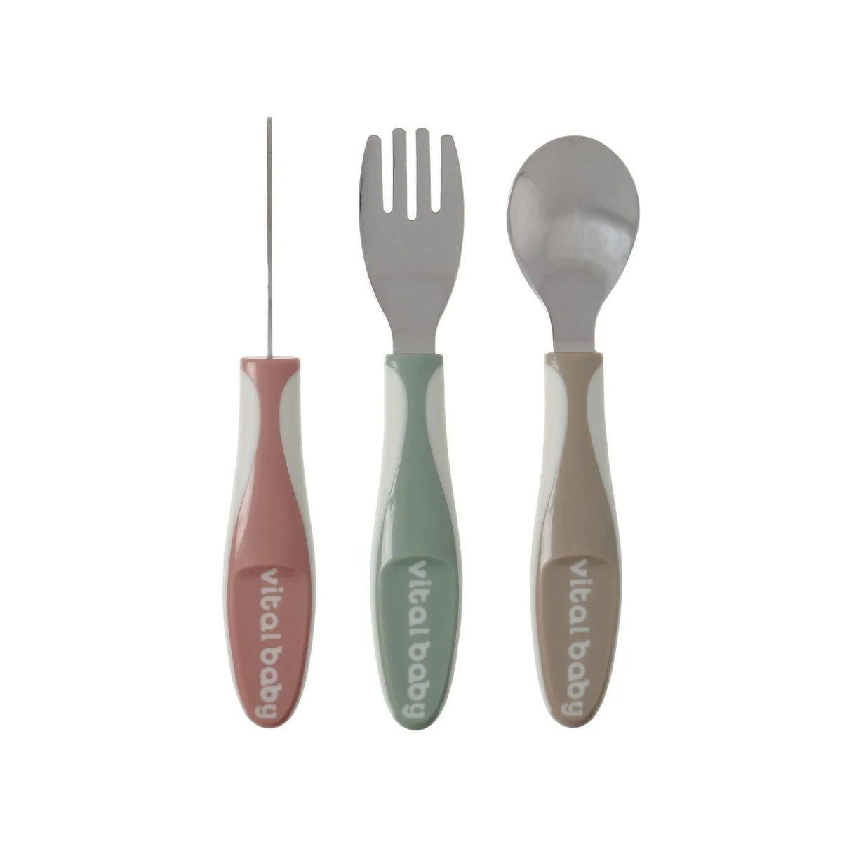 Vital Baby Nourish Big Kid Cutlery Pack of 3 - Natural