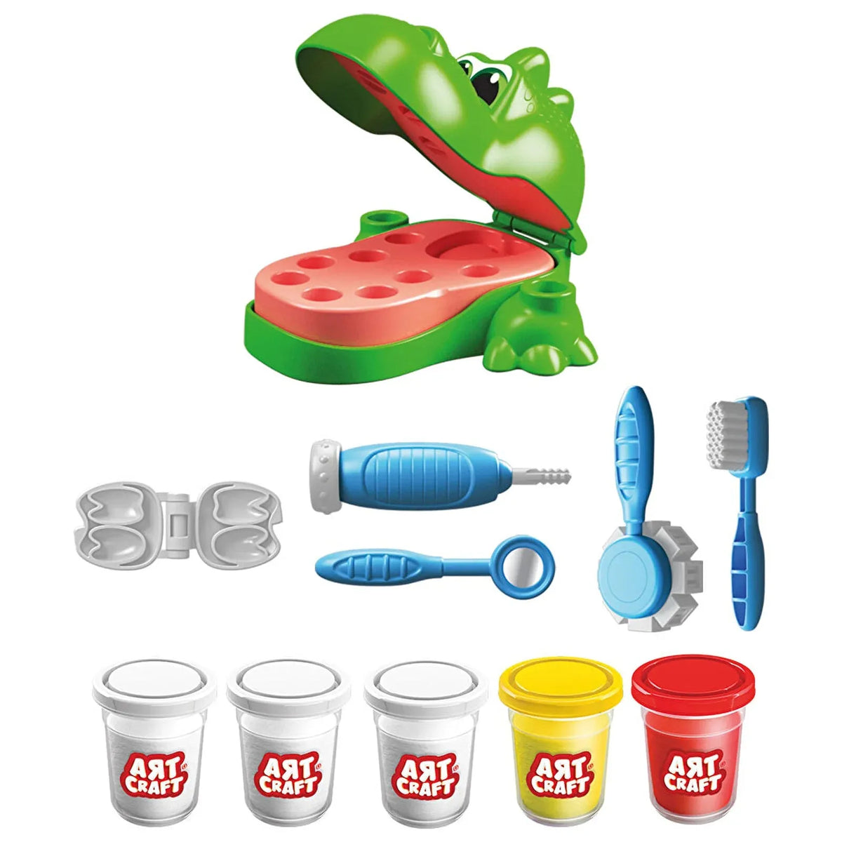 Artcraft Dino Dentist Play Dough Set