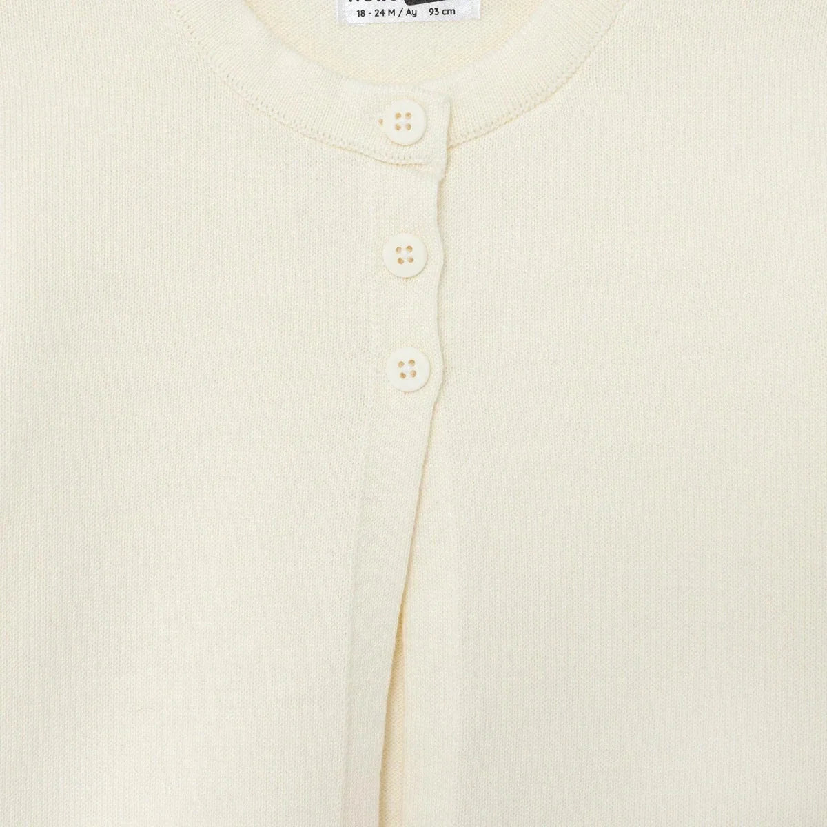 HelloBaby Knitted Baby Cardigan (6-9 Months to 4-5 Years) - Ecru