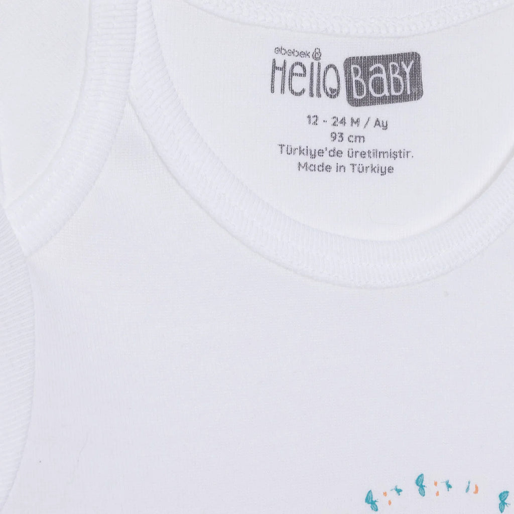 HelloBaby Envelope Neck Long Sleeve Baby Bodysuit (1-3 Months to 2-3 Years)