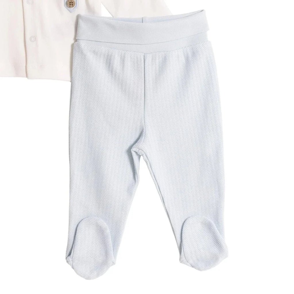 Bebetto Baby Sweatshirt & Footed Leggings Set (Newborn to 6-9 Months) - Blue