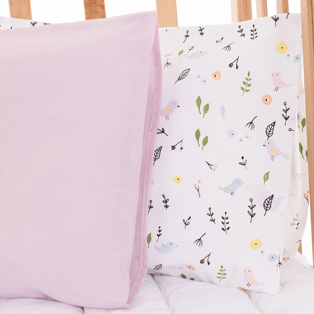 Little Dreams Little Bird Print Baby Pillowcase (35 x 45 cm)