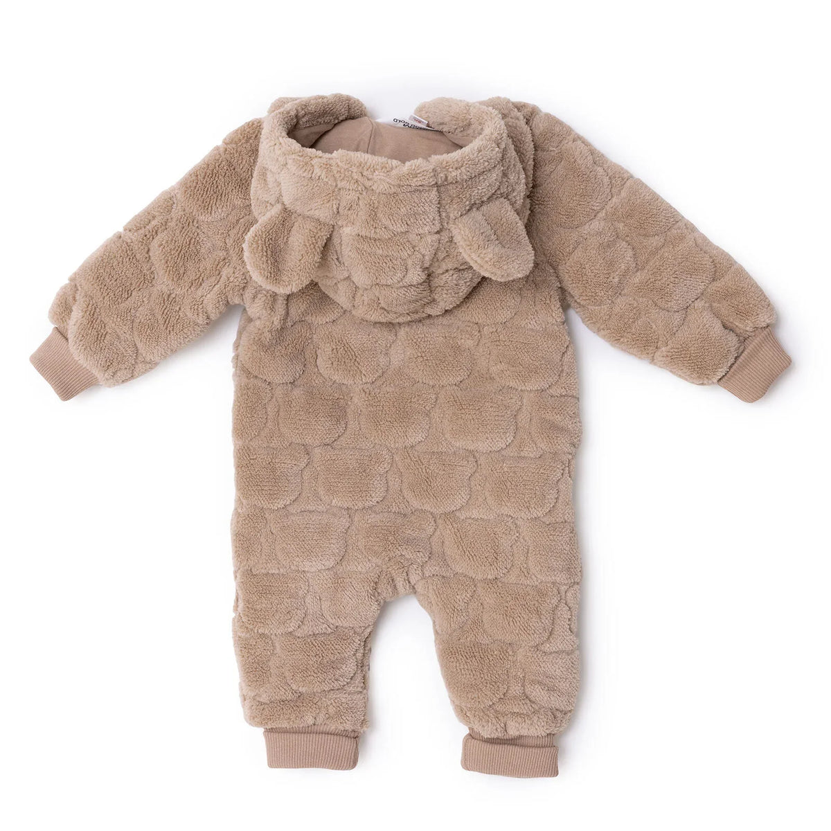 Midimod Hooded Fleece Footless Baby Pramsuit (3 Months to 12 Months)