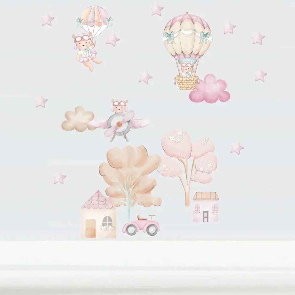 Live Vida Tilly Bear Adventures Large Wall Stickers